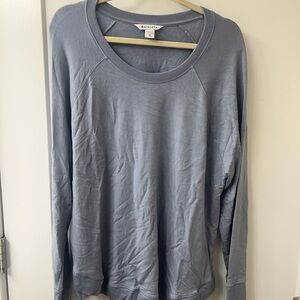Athleta Blue Long Sleeved Crewneck Sweater SZ XL